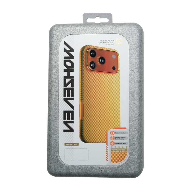 Apple iPhone 17 Pro Max Case with M-safe Charging Feature, Mohseven 1500D Aramid Fiber Cover - 11