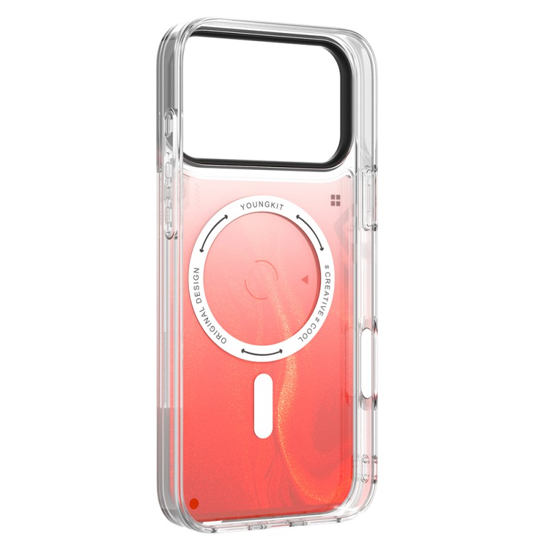 Apple iPhone 17 Pro Max Case with M-safe Charging Feature, Shiny Sandy Liquid Design, Galaxy Fantasy Series Cover - 14