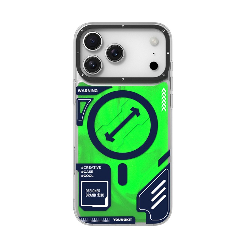 Apple iPhone 17 Pro Max Case with M-safe Charging Feature, Shiny Sandy Liquid Design, Galaxy Fantasy Series Cover - 4