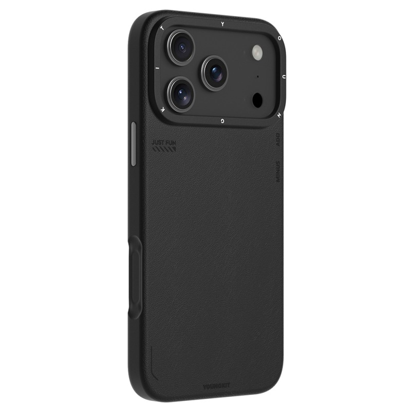 Apple iPhone 17 Pro Max Case with M-safe Charging Function, Simple Matte Leather Pattern, Youngkit Tech Fashion Series Cover - 7