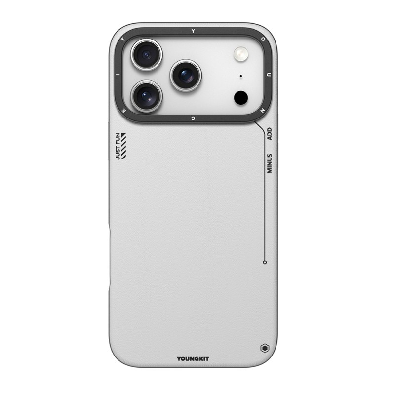 Apple iPhone 17 Pro Max Case with M-safe Charging Function, Simple Matte Leather Pattern, Youngkit Tech Fashion Series Cover - 4