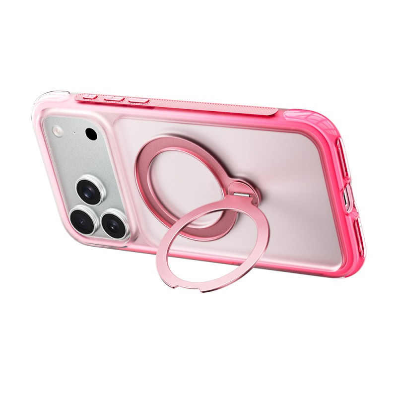 Apple iPhone 17 Pro Max Case Wiwu AS-204 AeroShield Aurora Ultra Series M-safe Charging Enabled Airbag Designed Stand Cover - 8