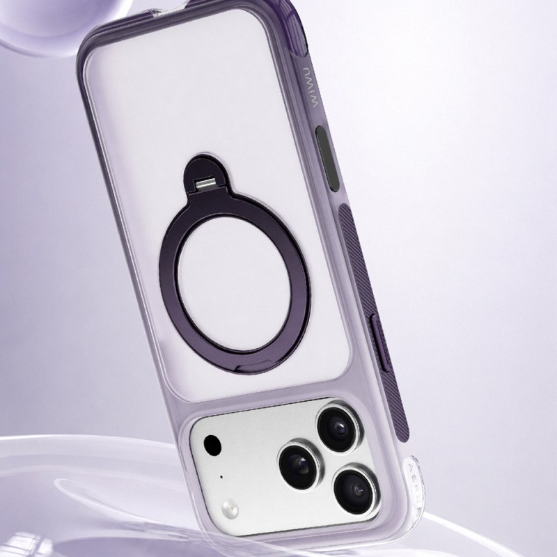 Apple iPhone 17 Pro Max Case Wiwu AS-204 AeroShield Aurora Ultra Series M-safe Charging Enabled Airbag Designed Stand Cover - 17