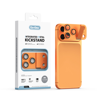 Apple iPhone 17 Pro Max Go Des CL-23 Anti-Reflective Camera Lens Protector with Stand - Go Des