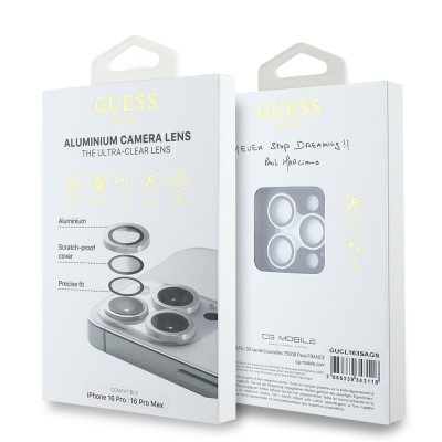 Apple iPhone 17 Pro Max Guess Original Licensed Metal Camera Lens Protector - 4