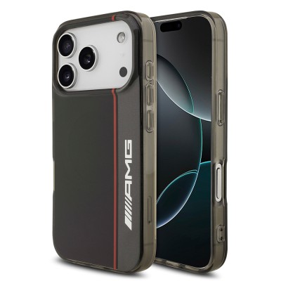 Apple iPhone 17 Pro Max Kılıf AMG Orjinal Lisanslı M-safe Şarj Özellikli IML Baskı Logolu Çift Katmanlı Bow Lines Kapak - 2