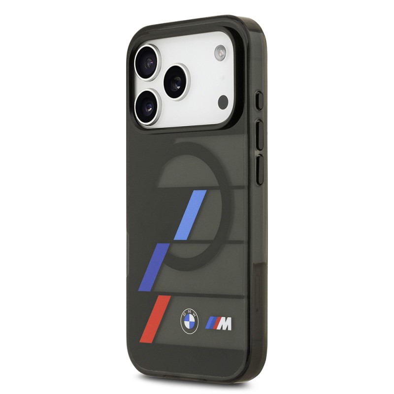 Apple iPhone 17 Pro Max Kılıf BMW Orjinal Lisanslı M-safe Şarj Özellikli IML Baskılı Üç Renkli M Dizayn Kapak - 3
