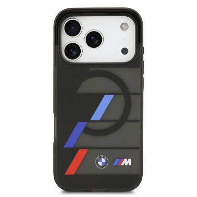 Apple iPhone 17 Pro Max Kılıf BMW Orjinal Lisanslı M-safe Şarj Özellikli IML Baskılı Üç Renkli M Dizayn Kapak - 4