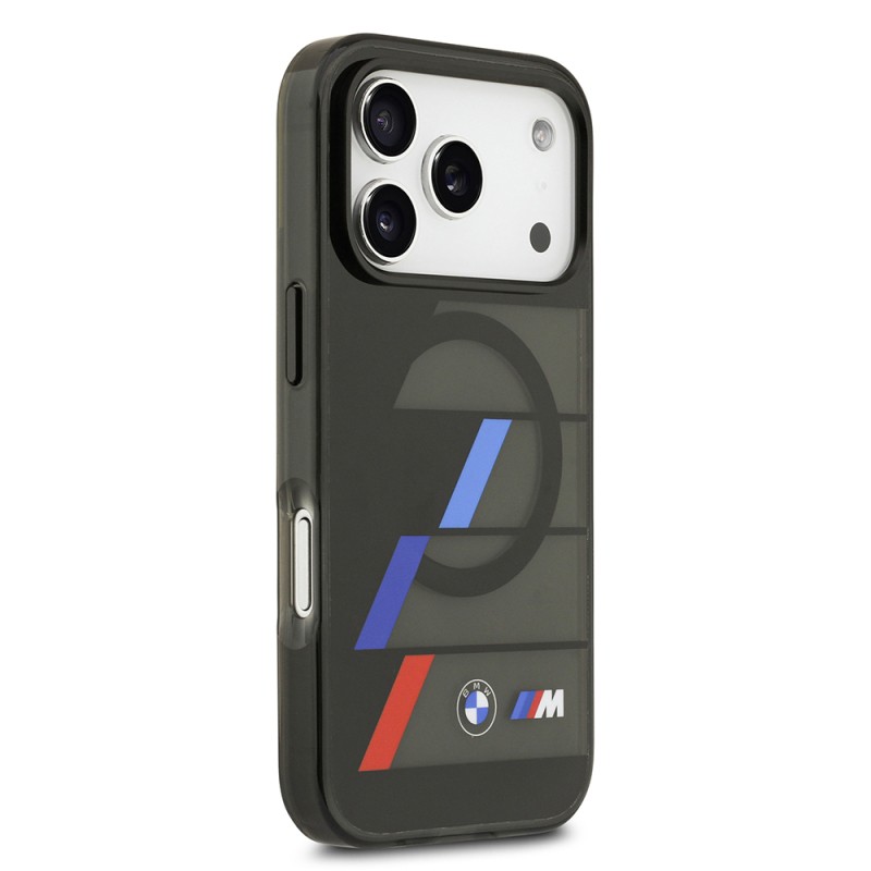 Apple iPhone 17 Pro Max Kılıf BMW Orjinal Lisanslı M-safe Şarj Özellikli IML Baskılı Üç Renkli M Dizayn Kapak - 5