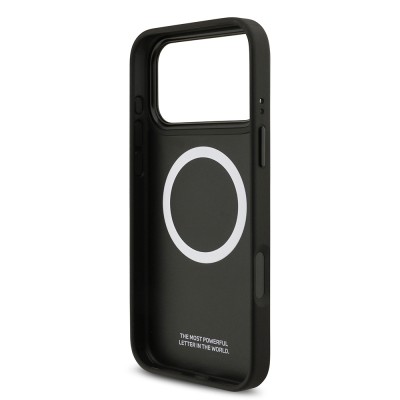 Apple iPhone 17 Pro Max Kılıf BMW Orjinal Lisanslı M-safe Şarj Özellikli Karbon Fiber Metal Logolu Kapak - 8