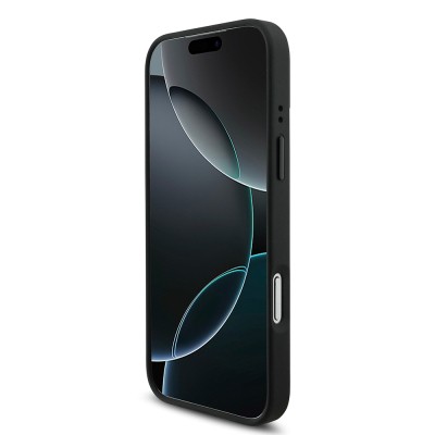 Apple iPhone 17 Pro Max Kılıf BMW Orjinal Lisanslı M-safe Şarj Özellikli M Logolu Üç Şeritli Delikli Deri Kapak - 7
