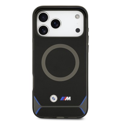 Apple iPhone 17 Pro Max Kılıf BMW Orjinal Lisanslı M-safe Şarj Özellikli Metal Buton Tasarımlı IML Baskılı M Dizayn Kapak - 4
