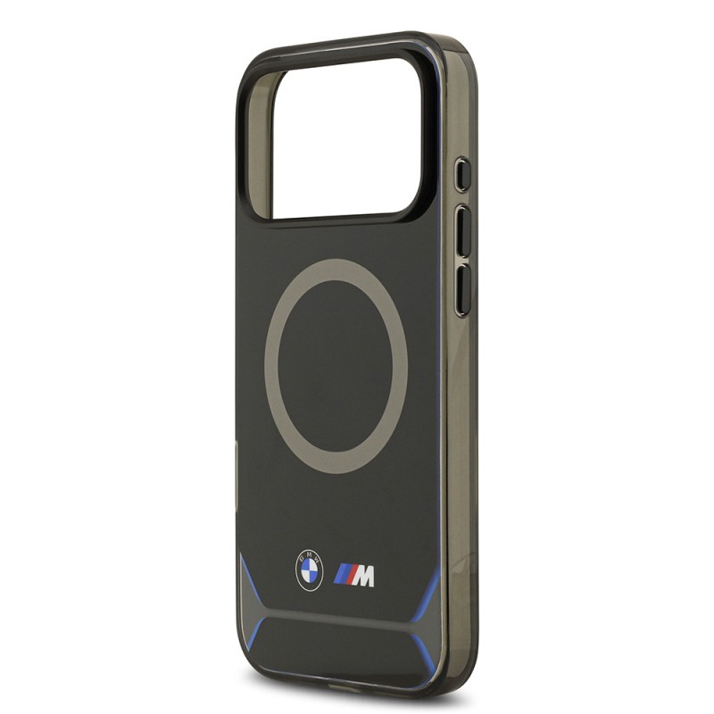 Apple iPhone 17 Pro Max Kılıf BMW Orjinal Lisanslı M-safe Şarj Özellikli Metal Buton Tasarımlı IML Baskılı M Dizayn Kapak - 7