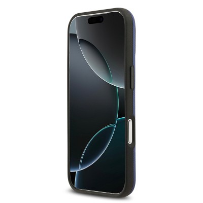 Apple iPhone 17 Pro Max Kılıf BMW Orjinal Lisanslı M-safe Şarj Özellikli Metal Logolu Delikli M Dizayn Deri Kapak - 28