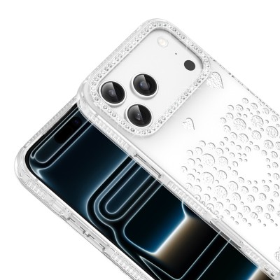 Apple iPhone 17 Pro Max Kılıf Damla Taşlı Zore Rivas Sert PC Kapak - 7