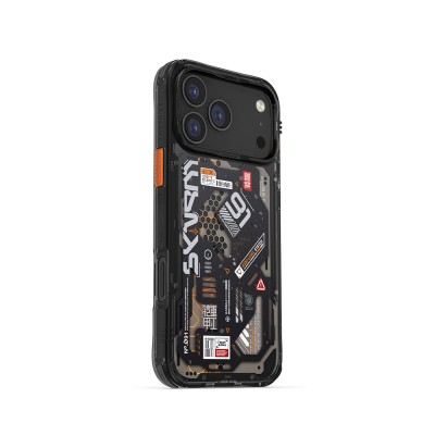 Apple iPhone 17 Pro Max Kılıf Desenli Airbag Tasarımlı Skinarma Spectra Kapak - 7