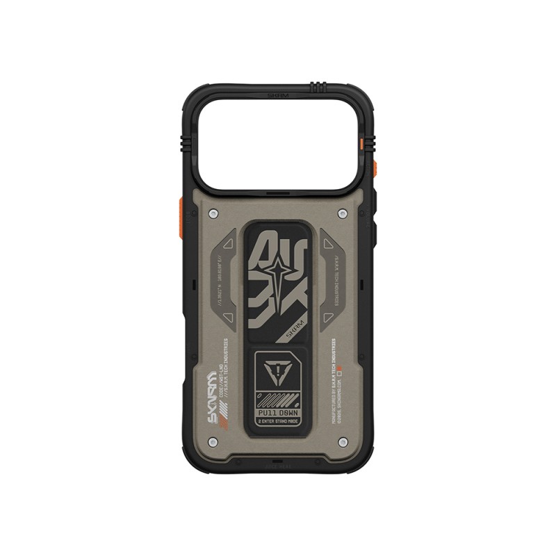 Apple iPhone 17 Pro Max Kılıf Desenli Airbag Tasarımlı Standlı Skinarma Aegis Kapak - 8