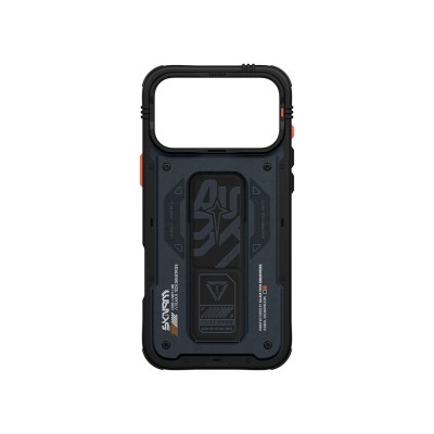 Apple iPhone 17 Pro Max Kılıf Desenli Airbag Tasarımlı Standlı Skinarma Aegis Kapak - 6