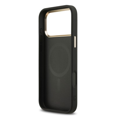 Apple iPhone 17 Pro Max Kılıf DKNY Orjinal Lisanslı M-safe Şarj Özellikli 3D Yazılı Checkered Pattern Kapak - 9