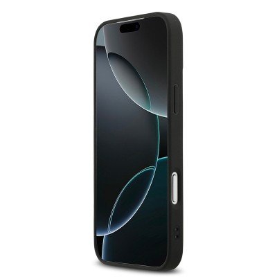 Apple iPhone 17 Pro Max Kılıf DKNY Orjinal Lisanslı M-safe Şarj Özellikli 3D Yazılı Grid Pattern Kapak - 7