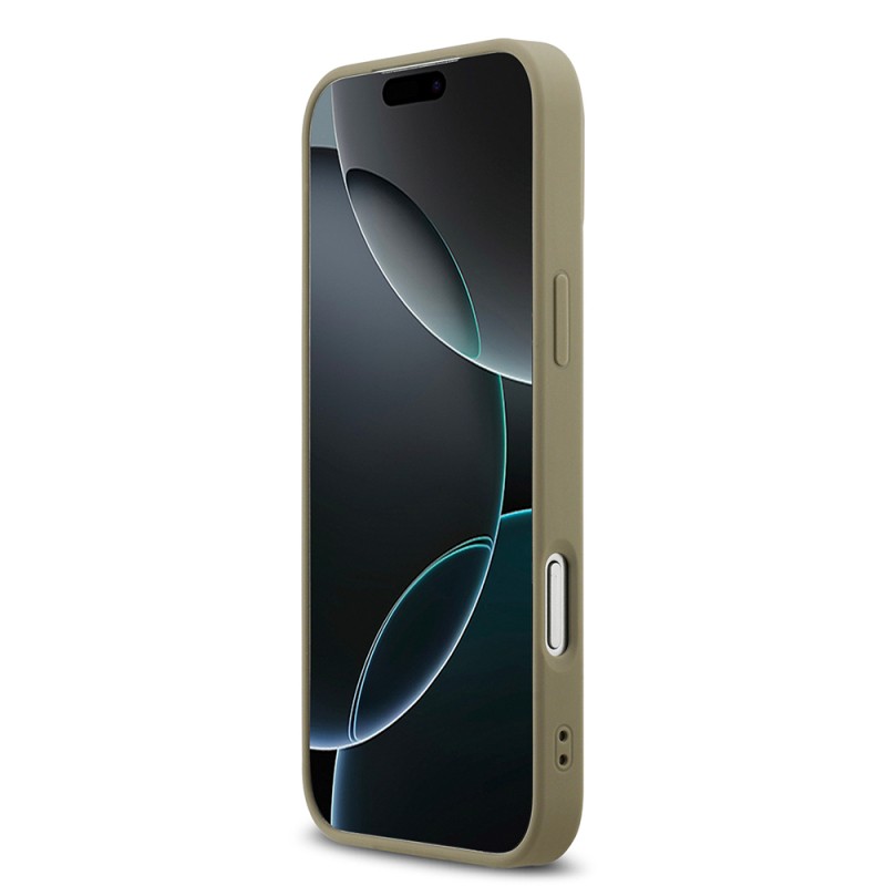 Apple iPhone 17 Pro Max Kılıf DKNY Orjinal Lisanslı M-safe Şarj Özellikli 3D Yazılı Grid Pattern Kapak - 14