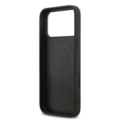 Apple iPhone 17 Pro Max Kılıf DKNY Orjinal Lisanslı M-safe Şarj Özellikli 3D Yazılı Metal Logolu Kapak - 8