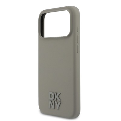 Apple iPhone 17 Pro Max Kılıf DKNY Orjinal Lisanslı M-safe Şarj Özellikli Metal Logolu Silikon Kapak - 8