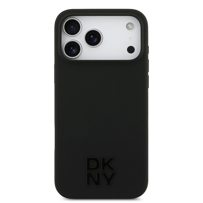 Apple iPhone 17 Pro Max Kılıf DKNY Orjinal Lisanslı M-safe Şarj Özellikli Metal Logolu Silikon Kapak - 12