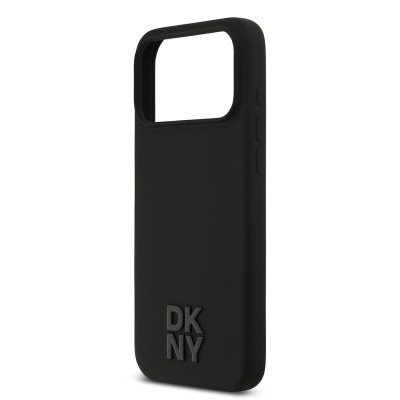 Apple iPhone 17 Pro Max Kılıf DKNY Orjinal Lisanslı M-safe Şarj Özellikli Metal Logolu Silikon Kapak - 15