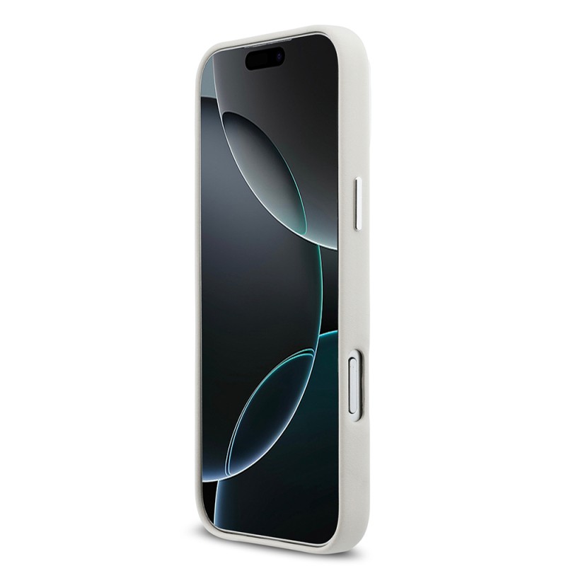 Apple iPhone 17 Pro Max Kılıf DKNY Orjinal Lisanslı M-safe Şarj Özellikli PU Büyük Dikey Logolu Kapak - 15