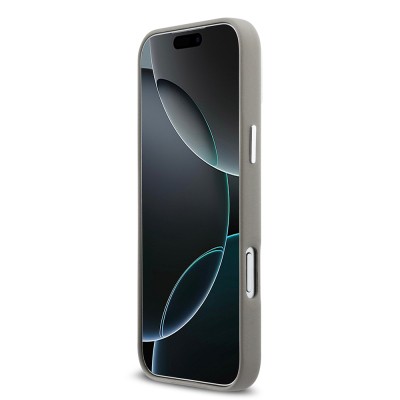 Apple iPhone 17 Pro Max Kılıf DKNY Orjinal Lisanslı M-safe Şarj Özellikli PU Büyük Dikey Logolu Kapak - 22
