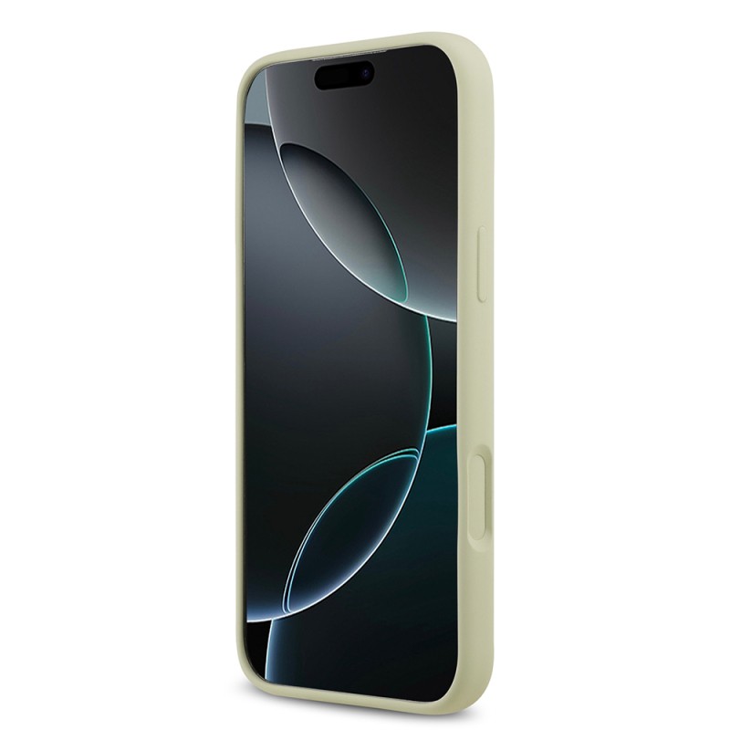 Apple iPhone 17 Pro Max Kılıf Guess Orjinal Lisanslı Grained Yazı Logolu Kapak - 9