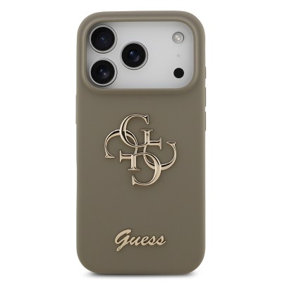 Apple iPhone 17 Pro Max Kılıf Guess Orjinal Lisanslı Grained Yazı Logolu Kapak - 19