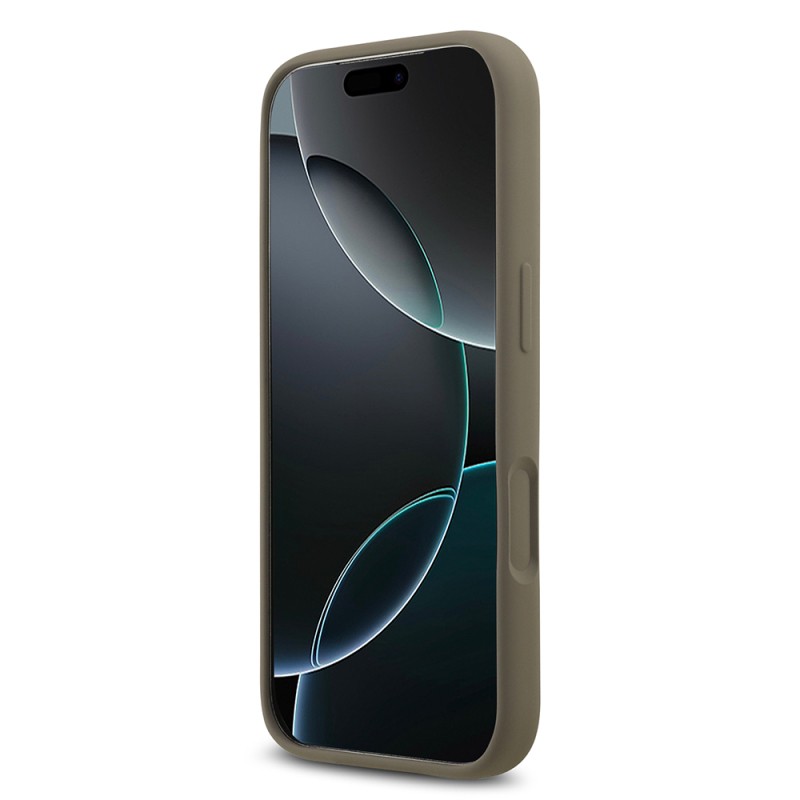 Apple iPhone 17 Pro Max Kılıf Guess Orjinal Lisanslı Grained Yazı Logolu Kapak - 21