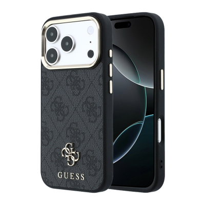 Apple iPhone 17 Pro Max Kılıf Guess Orjinal Lisanslı M-safe Şarj Özellikli Small 4G Classic Logolu Kapak - Guess