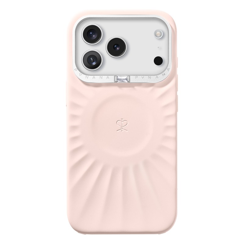 Apple iPhone 17 Pro Max Kılıf Kabartma Tasarımlı Metal Kamera Çerçeveli Pynana Starlight Serisi Kapak - 2