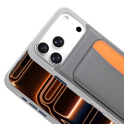 Apple iPhone 17 Pro Max Kılıf Kartlıklı Zore X-Kart Silikon Kapak - 12