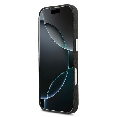 Apple iPhone 17 Pro Max Kılıf Lacoste Orjinal Lisanslı M-Safe Şarj Özellikli PVC Pike Desenli Arka Yüzey İkonik Timsah Dokuma Logolu Kapak - 5
