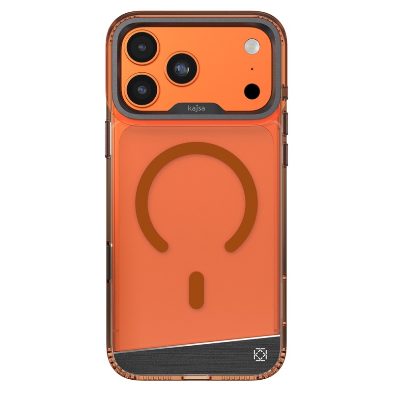 Apple iPhone 17 Pro Max Kılıf M-safe Şarj Özellikli Airbag Tasarımlı O-Ring Şeffaf Kajsa Alüminyum Trans Shield Serisi Kapak - 1