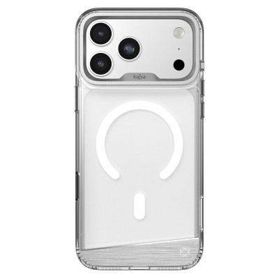 Apple iPhone 17 Pro Max Kılıf M-safe Şarj Özellikli Airbag Tasarımlı O-Ring Şeffaf Kajsa Alüminyum Trans Shield Serisi Kapak - 3