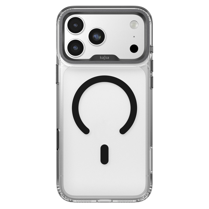 Apple iPhone 17 Pro Max Kılıf M-safe Şarj Özellikli Airbag Tasarımlı O-Ring Şeffaf Kajsa Trans Shield Serisi Kapak - 3