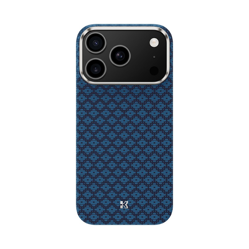 Apple iPhone 17 Pro Max Kılıf M-Safe Şarj Özellikli Benks ArmorAir ArmorGrid Serisi Kevlar Karbon Kapak - 1