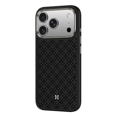 Apple iPhone 17 Pro Max Kılıf M-Safe Şarj Özellikli Benks ArmorPro ArmorGrid Serisi Kevlar Kapak - Benks