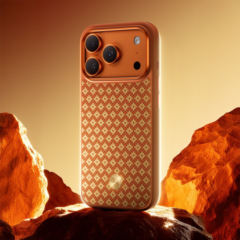 Apple iPhone 17 Pro Max Kılıf M-Safe Şarj Özellikli Benks ArmorPro ArmorGrid Serisi Kevlar Karbon Kapak - 29