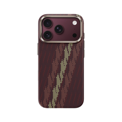 Apple iPhone 17 Pro Max Kılıf M-Safe Şarj Özellikli Benks Haven Air 2.0 Rouge Serisi Kevlar Karbon Kapak - 6