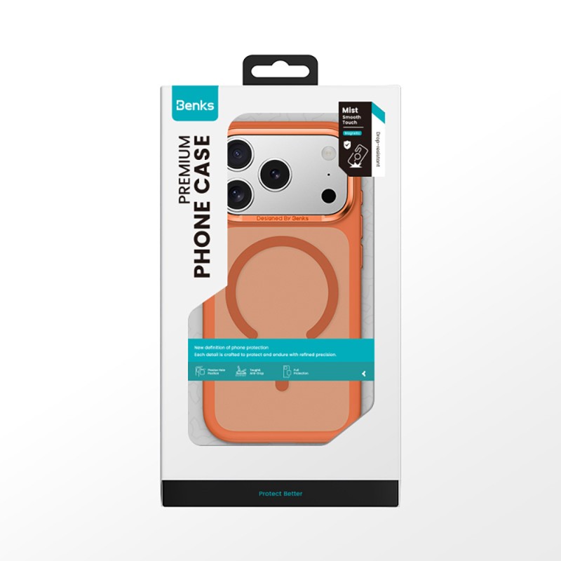 Apple iPhone 17 Pro Max Kılıf M-Safe Şarj Özellikli Benks Mist C-Magnet Kapak - 10
