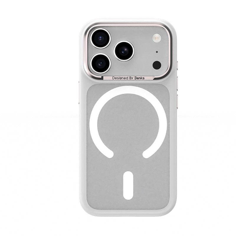 Apple iPhone 17 Pro Max Kılıf M-Safe Şarj Özellikli Benks Mist C-Magnet Kapak - 6