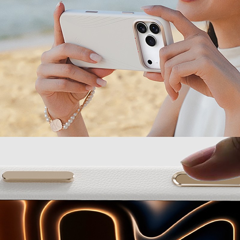 Apple iPhone 17 Pro Max Kılıf M-Safe Şarj Özellikli Çizgili Udemos Freedom Serisi Kapak - 11