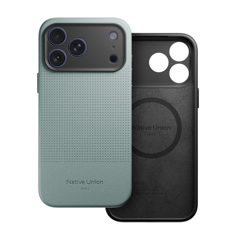 Apple iPhone 17 Pro Max Kılıf M-safe Şarj Özellikli Deri Dokulu Native Union 2025 Active Serisi Kapak - 26