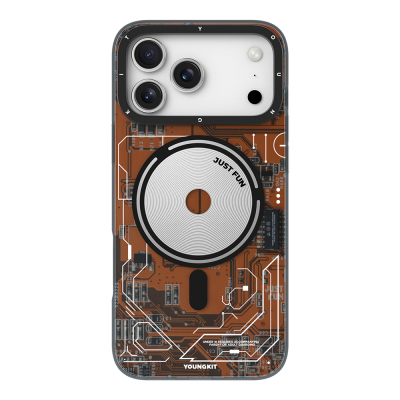 Apple iPhone 17 Pro Max Kılıf M-safe Şarj Özellikli Kamera Denetim Butonlu Youngkit Technology Serisi Kapak - Youngkit